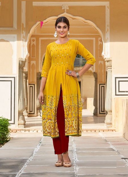 Mihira By Rangjyot 1001-1008 Party Wear Kurtis Catalog Catalog